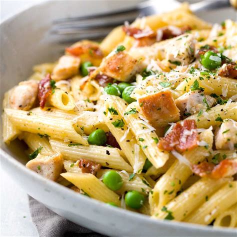Penne Carbonara Chesse Pasta